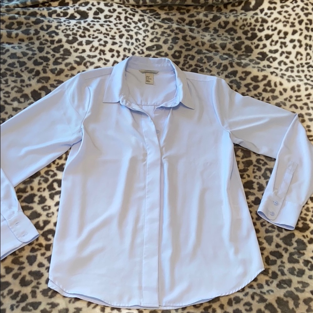 H&M Light Blue Button Down Business Casual